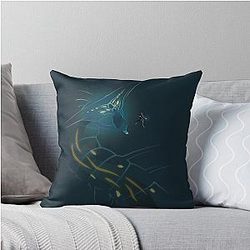 Ghost Leviathan Attack Throw Pillow