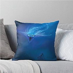 Subnautica Ghost Leviathan Throw Pillow