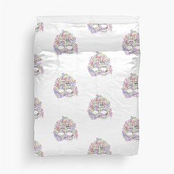 Floral Leviathan Duvet Cover