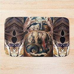 Behemoth and Leviathan Earth and Sea Monster Bath Mat