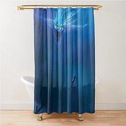Subnautica Ghost Leviathan Shower Curtain