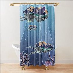 Reefback Leviathan Shower Curtain