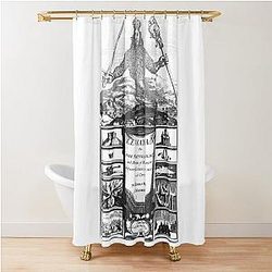 Hobbes' Leviathan Frontispiece Shower Curtain