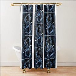 Ghost Leviathan Shower Curtain