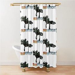 Subnautica Sea Dragon Leviathan Shower Curtain