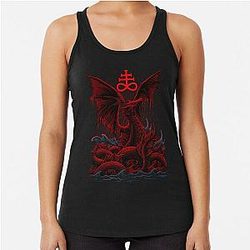 Demonic Sea Demon Leviathan Racerback Tank Top