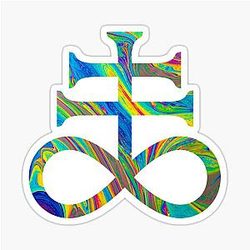 Leviathan Cross Oil Sticker