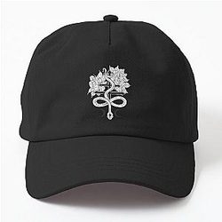 Cross of Leviahan with Snake and Flowers, Cross of Satan, Occult Hat