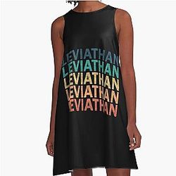 Leviathan Name T Shirt Leviathan Vintage A-Line Dress