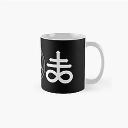 Sigil of Lucifer, Baphomet, and Leviathan Cross Satanic Tri-Symbol Classic Mug