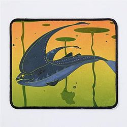 Glow Whale Mouse Pad