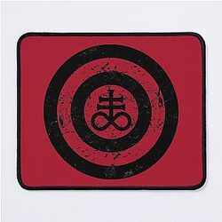 Satanic Shield Black Leviathan Cross Mousepad