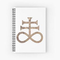 Leviathan Cross Desert Spiral Notebook