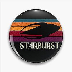 Retro Starburst Farscape Moya Leviathan Pin