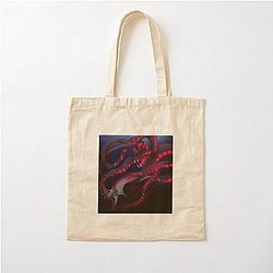 Subnautica Gargantuan Leviathan vs Reaper Leviathan Cotton Tote Bag