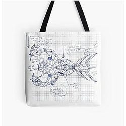 The Leviathan Atlantis Lost Empire All Over Print Tote Bag