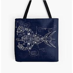 White Leviathan Blueprint Atlantis the Lost Empire Tote Bag