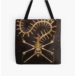 Reaper Leviathan Skeleton All Over Print Tote Bag