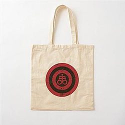 Satanic Shield Red Cross Cotton Tote Bag