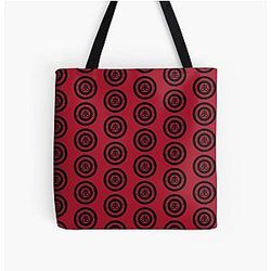 Satanic Black Leviathan Cross Over Print Tote Bag