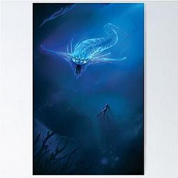 Subnautica Ghost Leviathan Poster