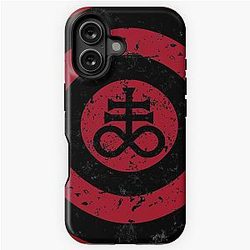 Satanic Shield Black Leviathan Cross iPhone Tough Case