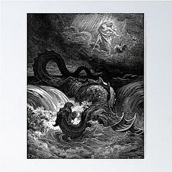 The Defeat of Leviathan - Gustave Doré Poster