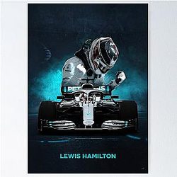Lewis Hamilton Formula 1 poster Poster