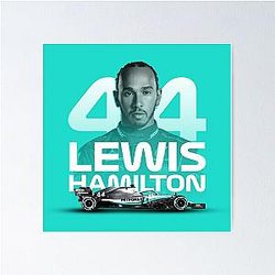 Lewis Hamilton 44 Poster
