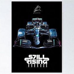 Lewis Hamilton F1 2020 Seven-Time World Champion Still Rising - Car Poster