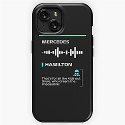 Lewis Hamilton that's for all the kids out there radio message dark (Francesco) iPhone Tough Case