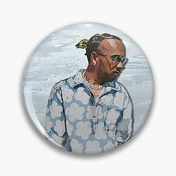 Lewis Hamilton Flowered Pin