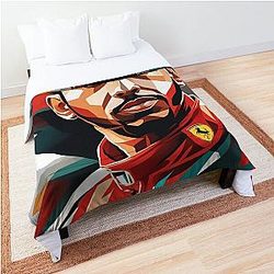 Lewis Hamilton Ferrari Style Overhauls Abstract Artwork Comforter