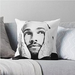 F1 Lewis Hamilton 44 Throw Pillow