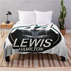 Lewis Hamilton 44 Throw Blanket