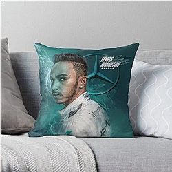 Lewis Hamilton World Champion Throw Pillow