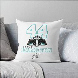 lewis hamilton 44 Throw Pillow