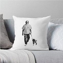 F1 Lewis Hamilton 44 and Roscoe  Throw Pillow