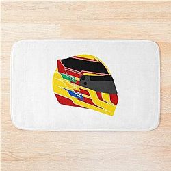  Lewis Hamilton helmet 2014 Bath Mat
