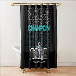 Lewis Hamilton Champion - Lewis Hamilton Shower Curtain