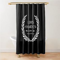 Lewis Hamilton - Seventh World Title Shower Curtain