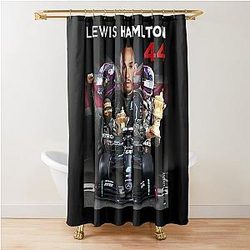 Lewis 44 - Lewis Hamilton   Shower Curtain