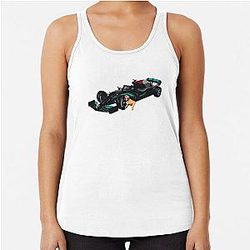 Lewis Hamilton - featuring Roscoe Racerback Tank Top
