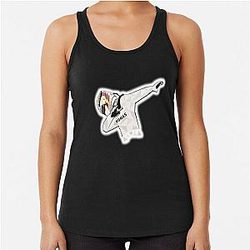 Lewis Hamilton Art Illustration Racerback Tank Top