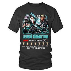 Lewis Hamilton Seven-Time World Champion T-Shirt