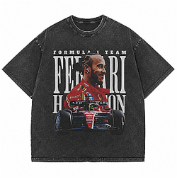 Vintage F1 Graphic PTTT1106 Washed  Lewis Hamilton T-Shirts