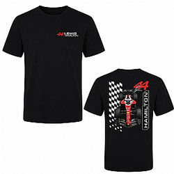 Car Checkered Flag LA1907 Lewis Hamilton T-Shirts