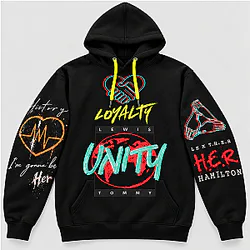 Lewis Hamilton Loyalty Unity Hoodie NTT2010 Lewis Hamilton Hoodies