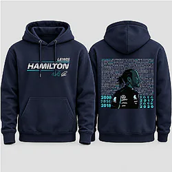 Lewis Hamilton 44 Racing Career Hoodie NTT2010 Lewis Hamilton Hoodies