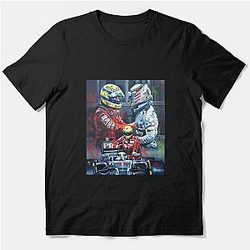 Lewis Hamilton Ayrton Senna Formula 1 Grand Prix 6 x World Champion Essential T-Shirt
